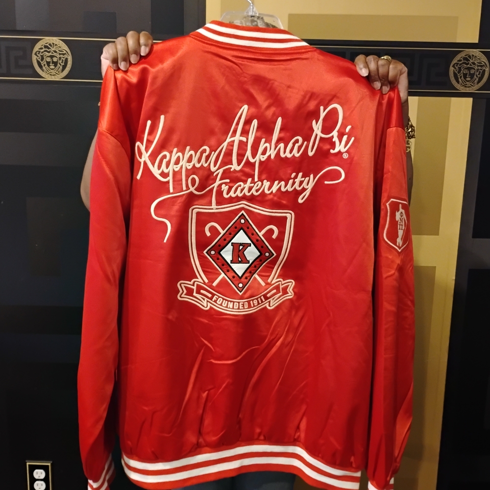 Kappa Alpha Psi(5X ONLY) Varsity Bomber Pledge Fraternity Line Jacket.